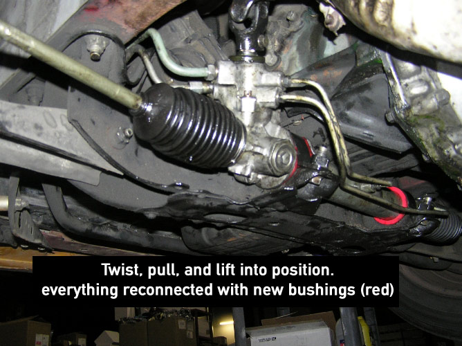 Nissan power steering rack replacement