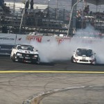 Tyler McQuarrie (Mobil1 Camaro) and Ryan Kado (white 350z)