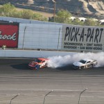 Chris Forsberg (NOS 370z) and Conrad Gruenwald (Hankook Camaro)