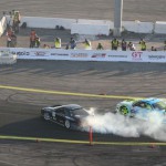 Jeremy Lowe (black Mazda RX-7) and Matt Field (white Nissan S14)