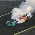 Darren McNamera throwing a smoke screen up on Frederic Aasbo