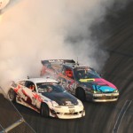 The judges wanted proximity and they got it from Ryan Kado (white Nissan 350z) and Ryan Tuerck (Retaks Nissan S13)