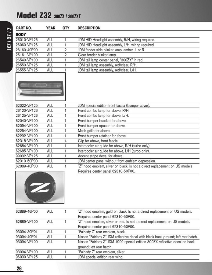 Nissan motorsports competition parts catalog #6