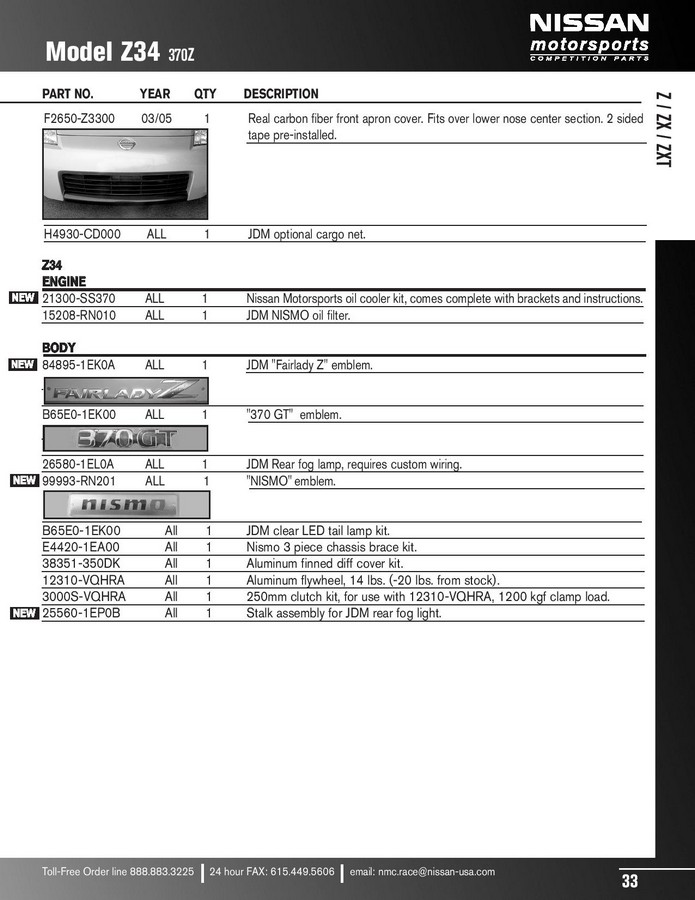 Nissan motorsports competition parts #4