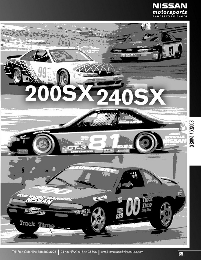 Nissan motorsports parts catalog