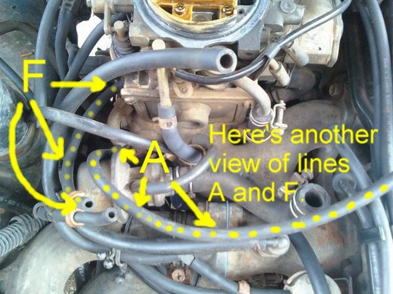 Nissan 720 Pickup Truck Vacuum Hose Routing and Repair Guide