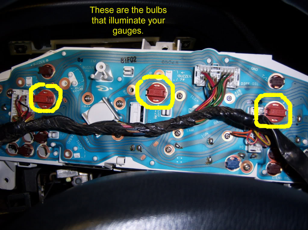 Replacing Gauge Cluster Lights - Nissan Forum | Nissan Forums nissan 720 wiring diagram 