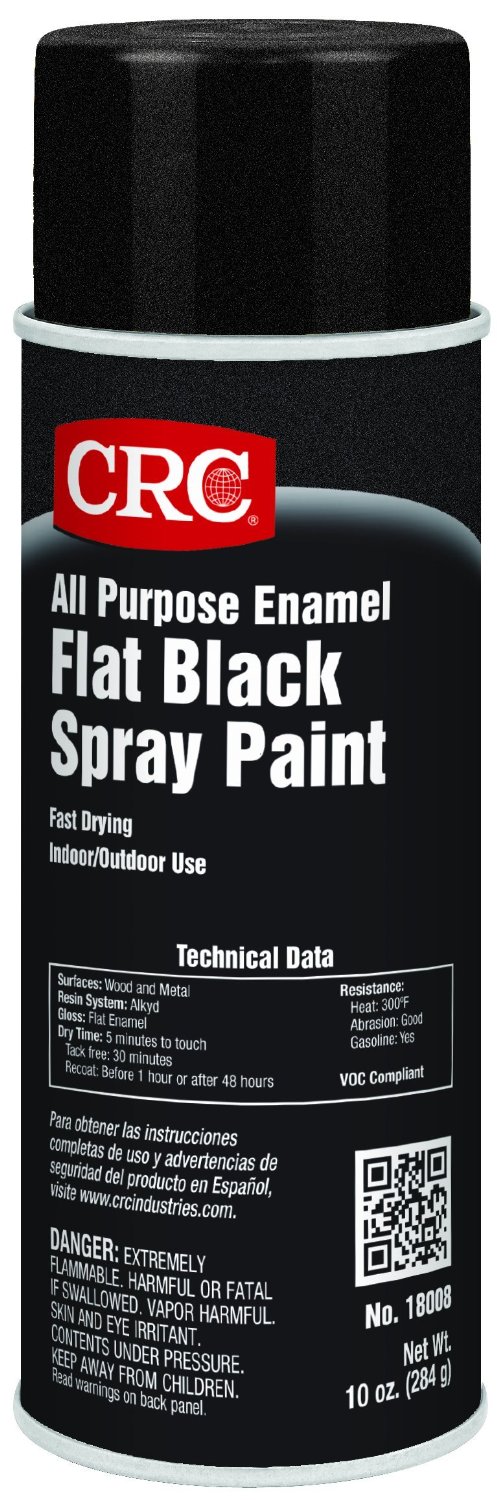 Flat Black Spray Paint Can