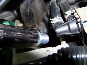 Spark Plug removed from rear cylinder head Nissan Maxima/Infiniti I30