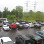 Hotel parking lot full of SR20's