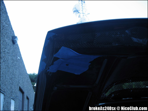 aerocatch hood pin installation article 240sx carbon fiber hood