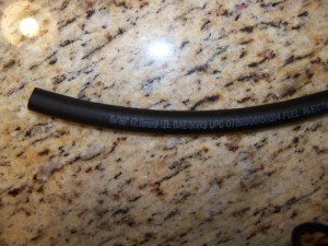 Fuel hose from Advance Auto (1 foot)