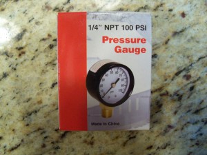 Fuel pressure gauge