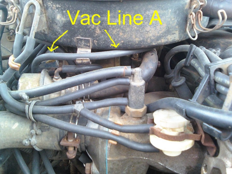 Nissan 720 Pickup Truck Vacuum Hose Routing