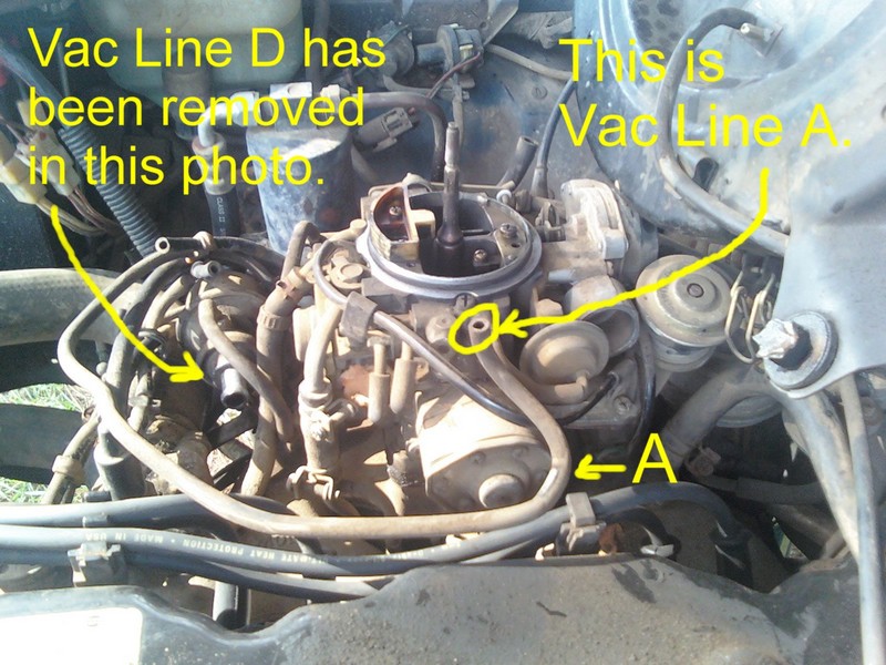 Nissan 720 Pickup Truck Vacuum Hose Routing