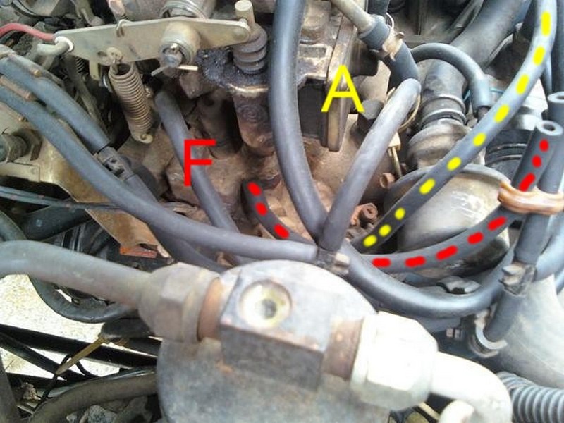 Nissan 720 Pickup Truck Vacuum Hose Routing