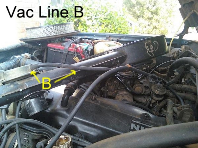 Nissan 720 Pickup Truck Vacuum Hose Routing