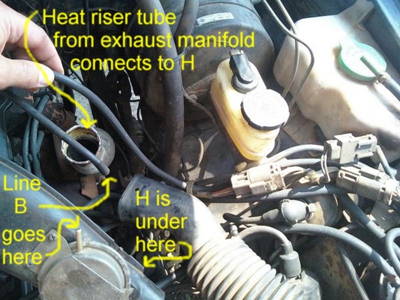 Nissan 720 Pickup Truck Vacuum Hose Routing