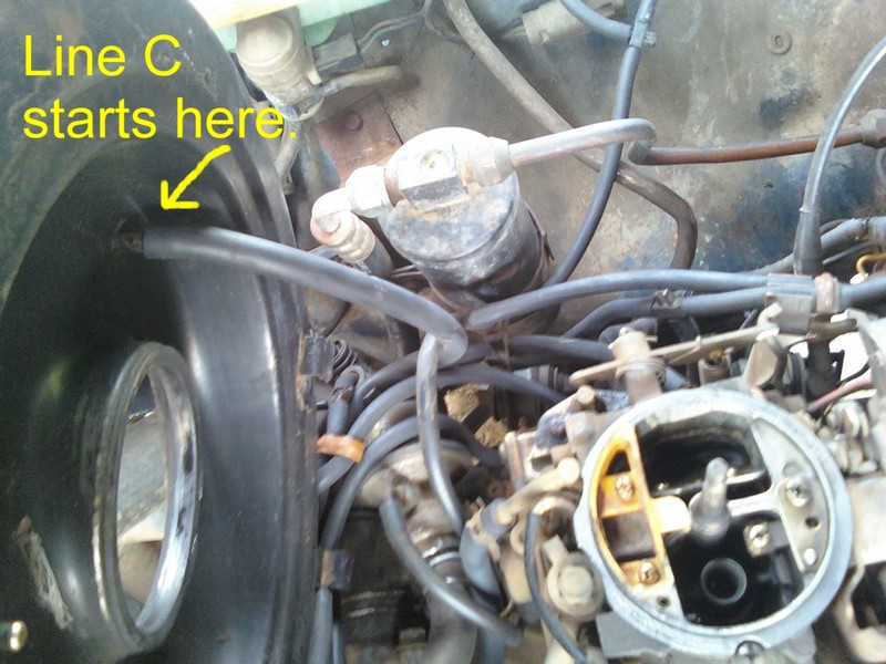 Nissan 720 Pickup Truck Vacuum Hose Routing