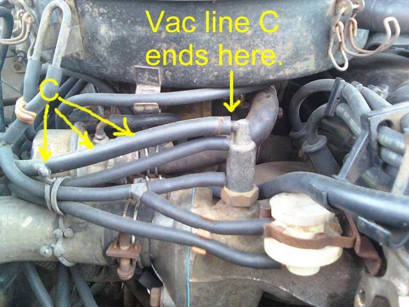 Nissan 720 Pickup Truck Vacuum Hose Routing