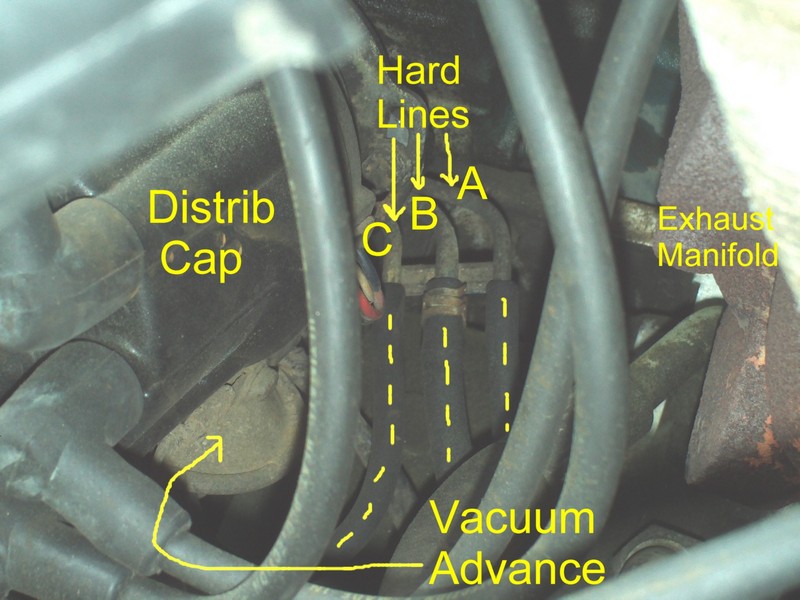 Nissan 720 Pickup Truck Vacuum Hose Routing