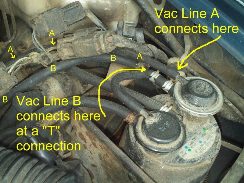 Nissan 720 Pickup Truck Vacuum Hose Routing