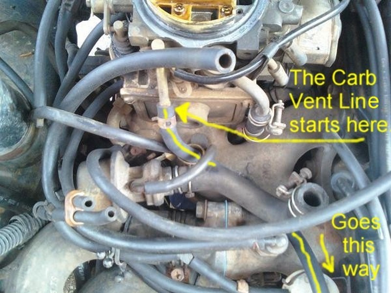 Nissan 720 Pickup Truck Vacuum Hose Routing