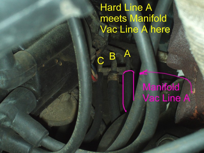 Nissan 720 Pickup Truck Vacuum Hose Routing