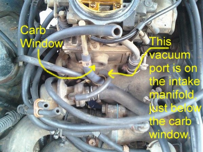 Nissan 720 Pickup Truck Vacuum Hose Routing