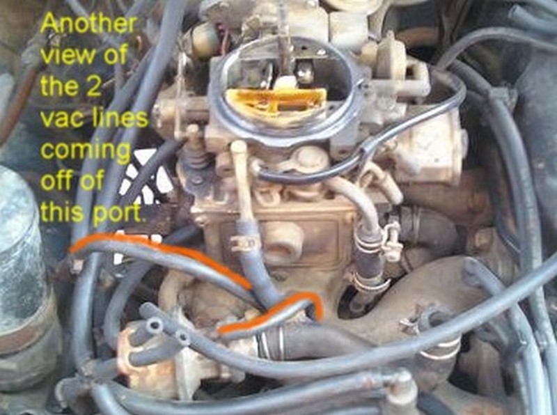 Nissan 720 Pickup Truck Vacuum Hose Routing