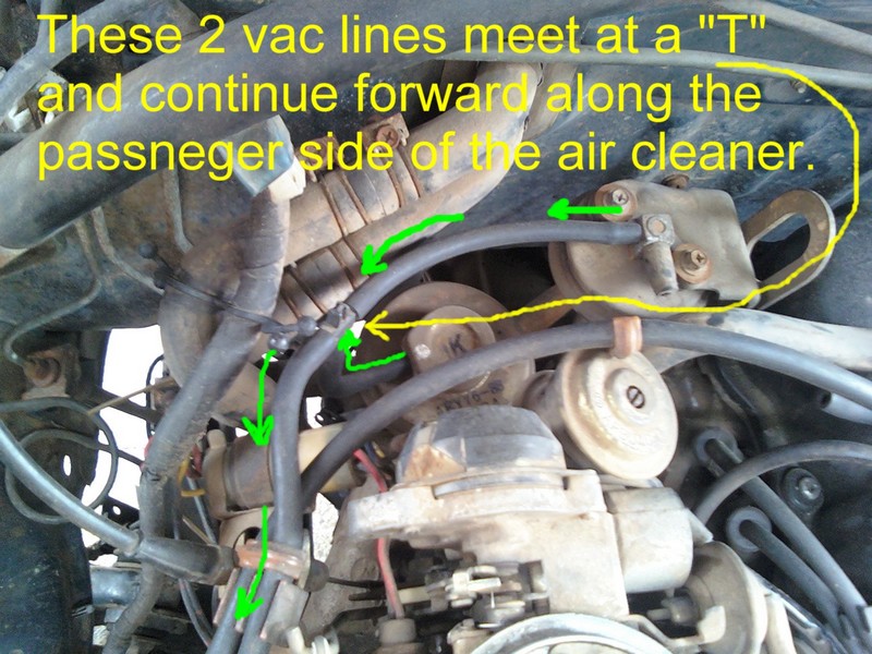 Nissan 720 Pickup Truck Vacuum Hose Routing