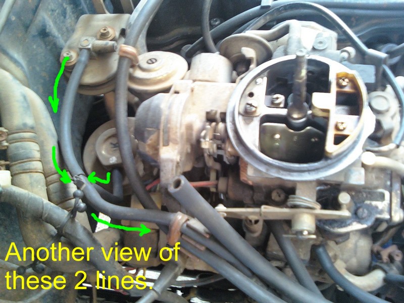 Nissan 720 Pickup Truck Vacuum Hose Routing