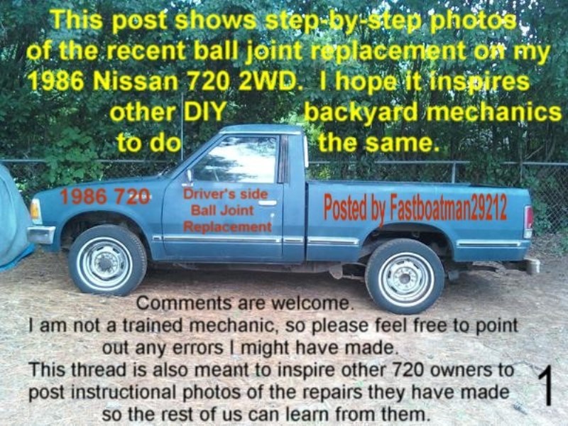 Nissan 720 Pickup Ball Joint Replacement